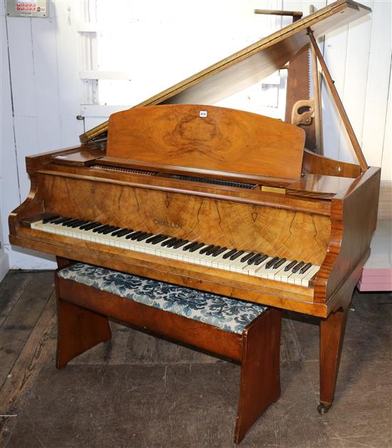 A Challen baby grand piano
